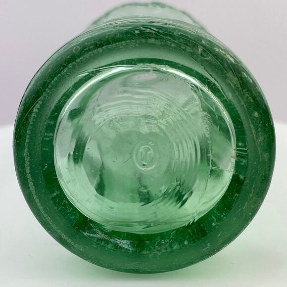 Vintage Coca Cola Bottle, 1957 Hobble Skirt Coke Bottle, Green Glass Collectible - Picture 9 of 11
